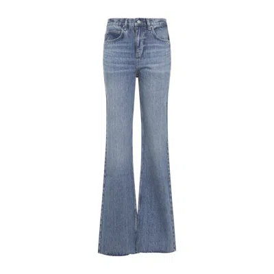 The Frankie Shop Dalston Flared Jeans Five Pockets In Blue
