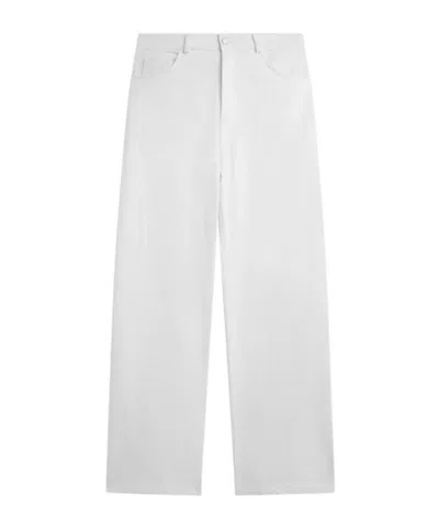 The Frankie Shop Jeans With Belt Loops In White