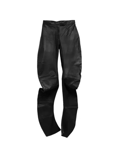 The Frankie Shop Jessa Panelled Leather Trousers In Multi