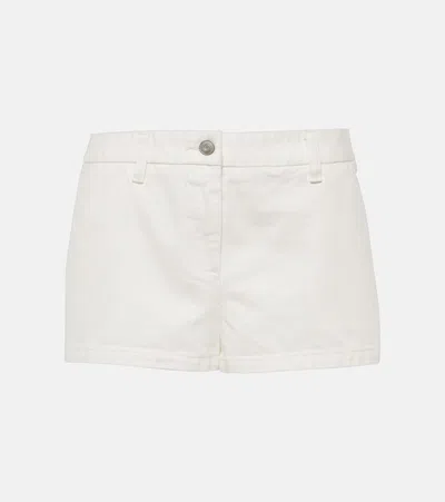 The Frankie Shop Kate Denim Shorts In White