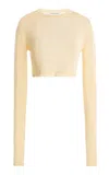 The Frankie Shop Kazel  Stretch-knit Cropped Top