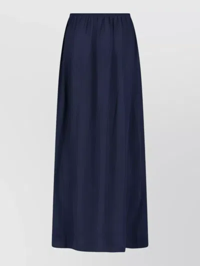The Frankie Shop Knee Length Midi Pants Elastic Waistband In Blue