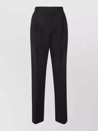 The Frankie Shop Knee Length Midi Pants Straight Leg In Black