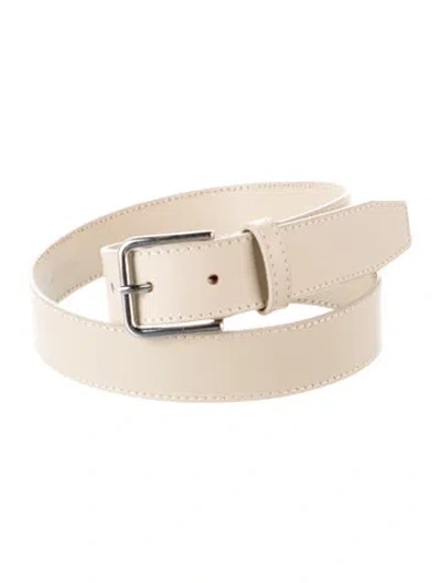 Pre-owned The Frankie Shop Leather Belt In Neutral