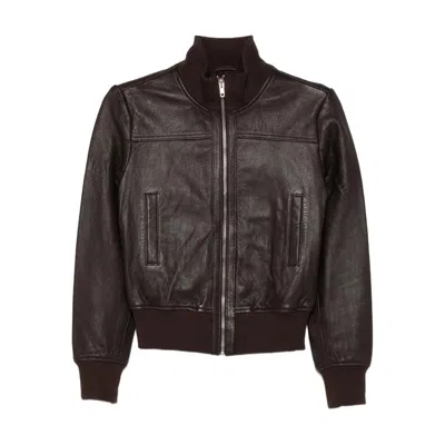 The Frankie Shop Leather Outerwears In Brown