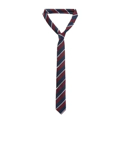 The Frankie Shop Lene Striped Tie In Brown