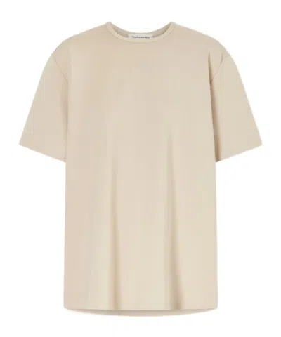 The Frankie Shop Leni Ribbed-knit T-shirt In Neutral