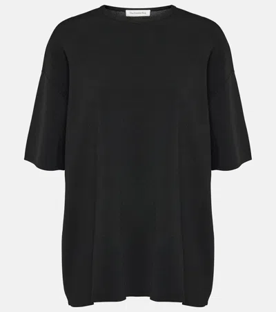 The Frankie Shop Lenny Oversized T-shirt In Schwarz