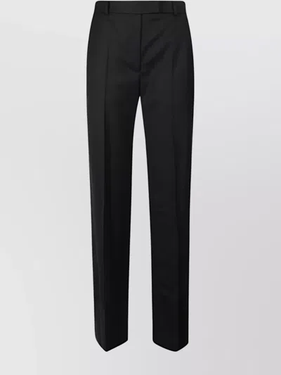 The Frankie Shop Lenora Tailored Straight Leg Trousers In Black