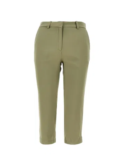 The Frankie Shop Lior Cropped Trousers In Green