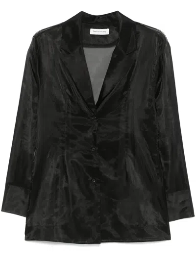 The Frankie Shop Lise Blazer In Schwarz