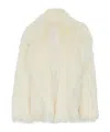 The Frankie Shop Liza Short Faux Fur Coat