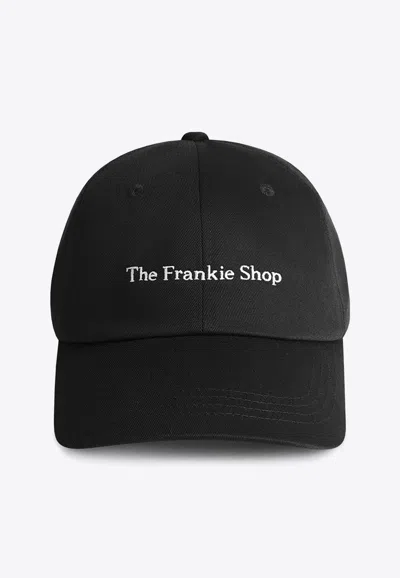The Frankie Shop Logo Baseball Cap In Black