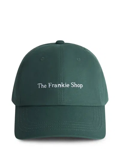 The Frankie Shop Logo-embroidered Baseball Cap In Green