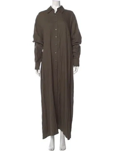Pre-owned The Frankie Shop Long Dress In Gray