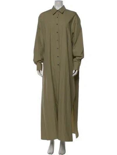 Pre-owned The Frankie Shop Long Dress In Green