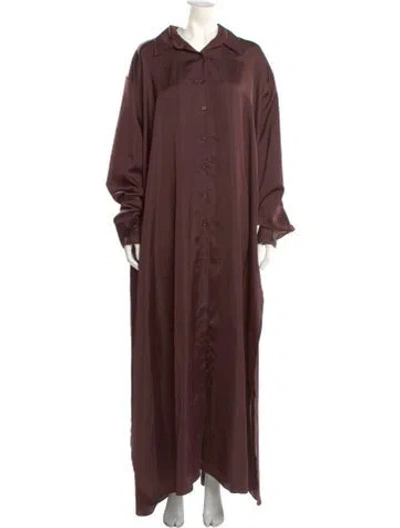 Pre-owned The Frankie Shop Long Dress W/ Tags In Brown