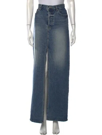 Pre-owned The Frankie Shop Long Skirt In Blue