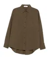 The Frankie Shop Long Sleeve Shirt In Green