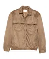 The Frankie Shop Long-sleeved Casual Jacket In Brown