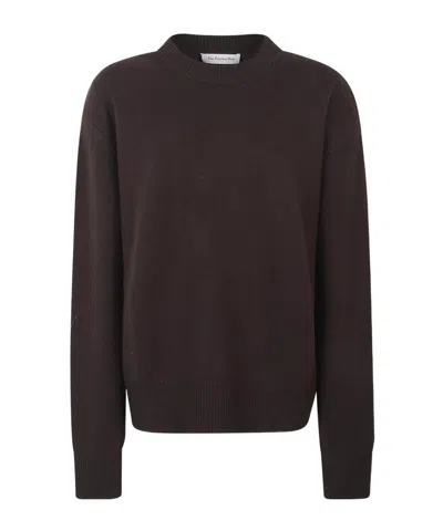 The Frankie Shop Long-sleeved Pullover Sweater In Black