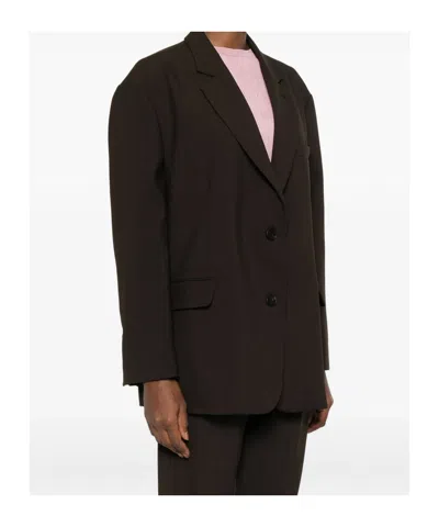 The Frankie Shop Long-sleeved Suit Jacket In Multi