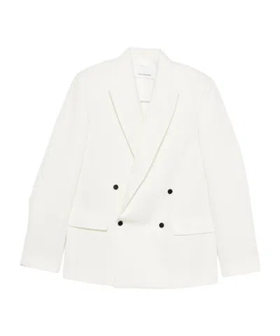 The Frankie Shop Long-sleeved Suit Jacket In White