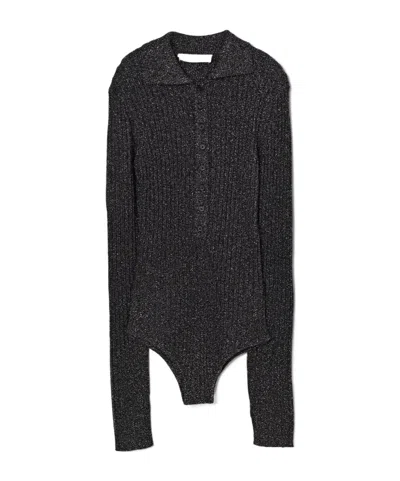 The Frankie Shop Long-sleeved Bodysuit In Animal Print