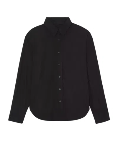 The Frankie Shop Lui Organic Cotton Shirt In Blue