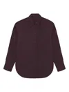 The Frankie Shop Lui Pocket Shirt In Brown