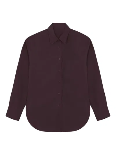 The Frankie Shop Lui Pocket Shirt In Brown