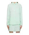 The Frankie Shop Green Lui Shirt