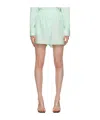 The Frankie Shop Green Lui Shorts