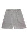 The Frankie Shop Lui Striped Boxer Shorts In Blue