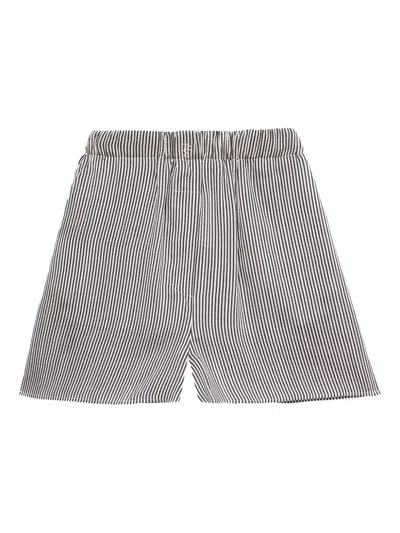 THE FRANKIE SHOP LUI STRIPED BOXER SHORTS