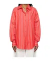 The Frankie Shop Lui Striped Cotton Poplin Shirt In Multi