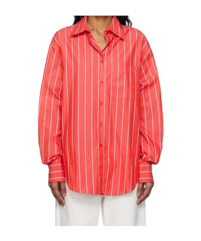 THE FRANKIE SHOP LUI STRIPED COTTON SHIRT