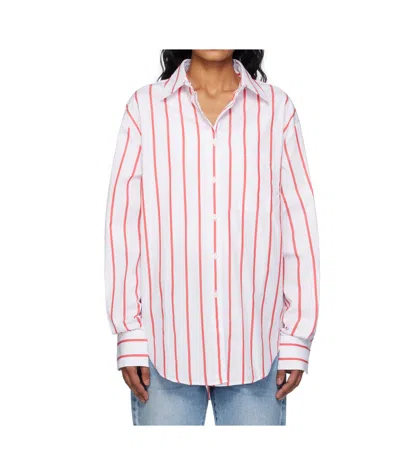 THE FRANKIE SHOP LUI STRIPED COTTON SHIRT
