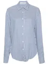 THE FRANKIE SHOP STRIPED BUTTON-UP SHIRT - WOMEN'S - VISCOSE