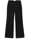 The Frankie Shop Frankie Shop Womens Black Kit Flared-leg Mid-rise Satin Trousers In Black