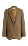 The Frankie Shop Lyra Oversized Houndstooth Blazer In Multi