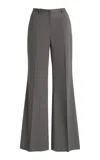 The Frankie Shop Lyra Suiting Flared Pants In Light Khaki