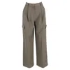 The Frankie Shop Maesa Cargo Pants In Khaki Polyester