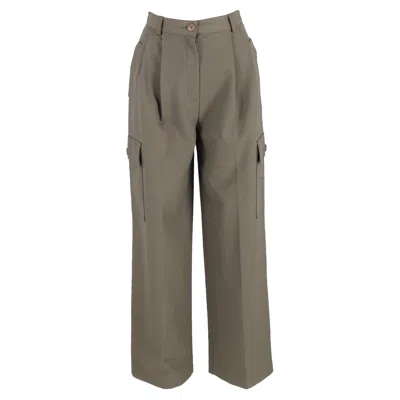 The Frankie Shop Maesa Cargo Pants In Khaki Polyester