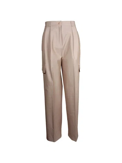 Pre-owned The Frankie Shop Maesa Trousers In Neutral