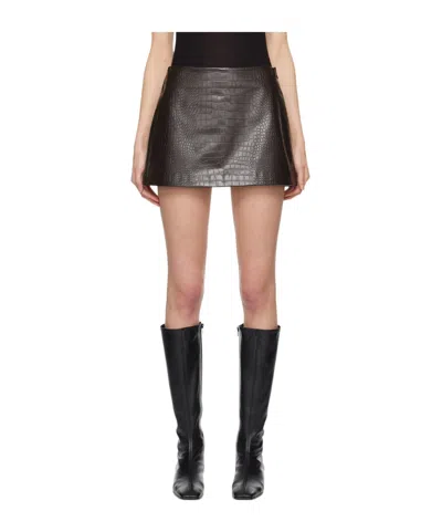 The Frankie Shop Mary Faux-leather Miniskirt