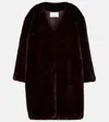 The Frankie Shop Matera Coat In Brown
