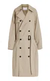 The Frankie Shop Mavis Lyocell Trench Coat In Neutral