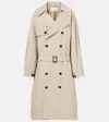 The Frankie Shop Mavis Oversized Trench Coat In Beige