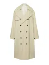 The Frankie Shop Mavis Trench Coat In Neutral